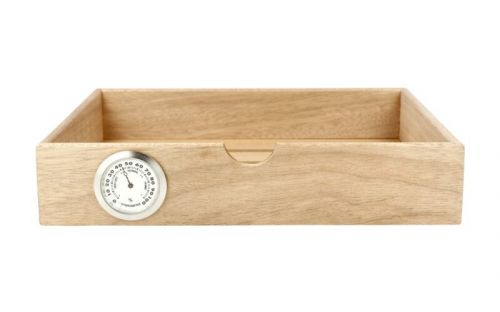 Humidor szekrény 80 szivar részére, 4 fiókkal, üveg ajtós, zárható,  külső higrométer, párásító - fekete, Angelo