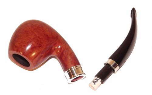 Brebbia pipa Sterling Ambra 834 Bent Apple