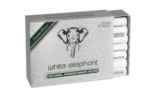 White Elephant Superflow Pipafilter tajtékkővel töltött (9mm) - 40db