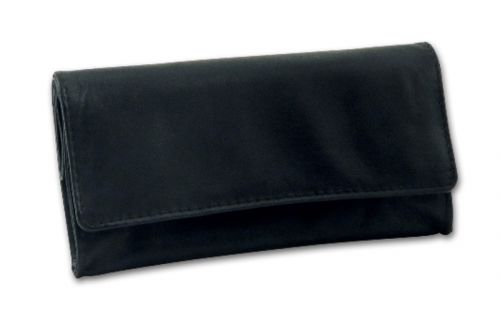 Pipadohány tartó - fekete bőr (15x8cm)