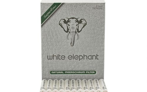 Pipafilter natur tajtékkő (9mm) - 150db, White Elephant Superflow