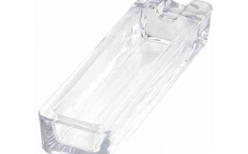 Szivar hamutartó - kristályüveg, hosszúkás (20x6cm)
