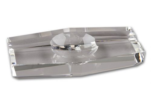 Szivar hamutartó - kristályüveg, rombusz (18cm)