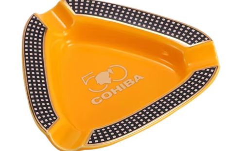 Szivar hamutartó 3 szivarnak – sárga kerámia