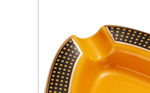 Szivar hamutartó 3 szivarnak – sárga kerámia