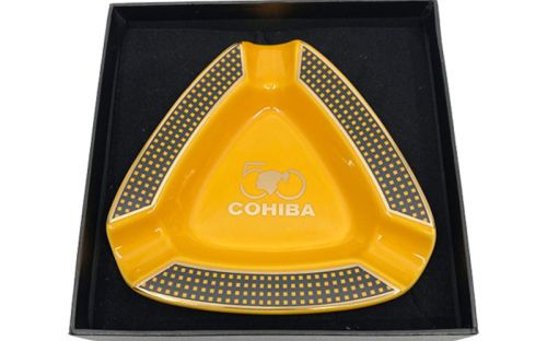 Szivar hamutartó 3 szivarnak – sárga kerámia