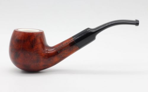 Lorenzo pipa 312 Meershaum Brown Polish Bent Apple