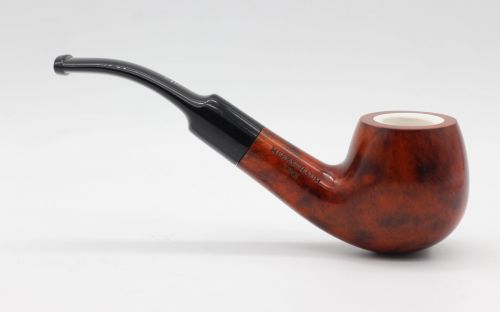 Lorenzo pipa 312 Meershaum Brown Polish Bent Apple