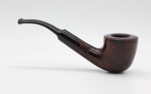 Lorenzo pipa Filtro 250 Walnut Polish Bent Dublin