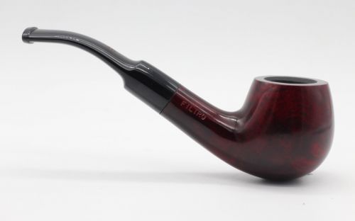 Lorenzo pipa Filtro 312 Red Polish Bent Apple