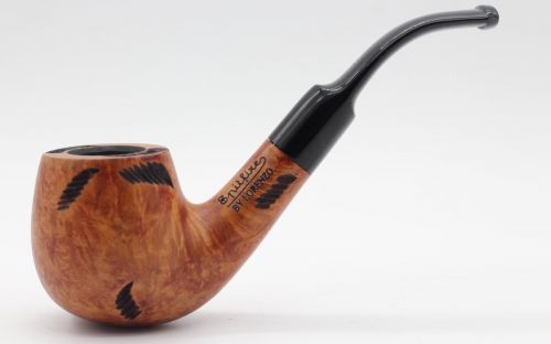 Lorenzo pipa Manola 170P Carving Bent Apple