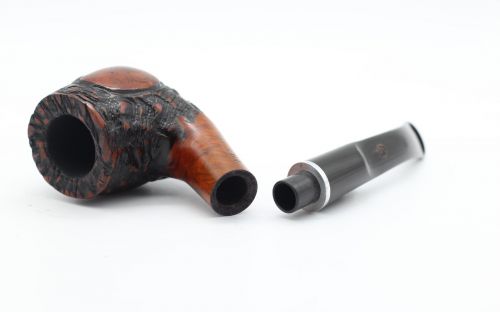 Lorenzo pipa Filtro 225R Rustic Bent Egg