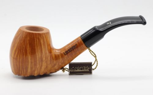 Lorenzo pipa Hand Cut 956 Natural Bent Volcano