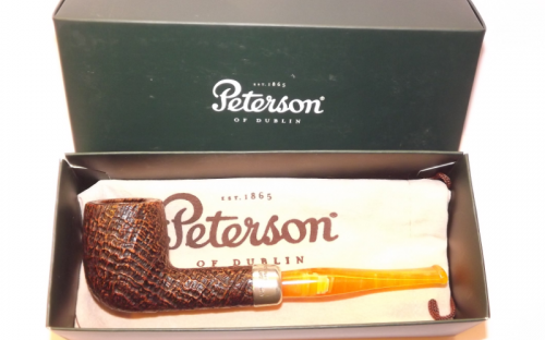 Peterson pipa Tan Sandblasted Spigot 106 F-lip