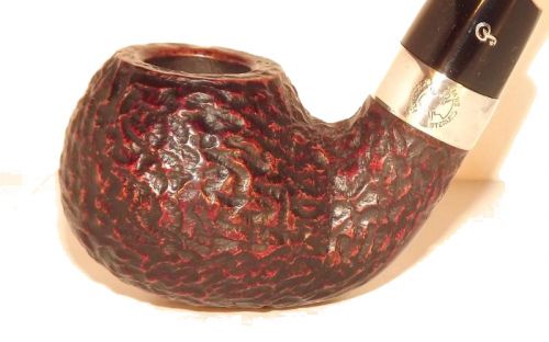 Peterson pipa Sherlock Holmes Lestrade Rustic P-lip Bent Apple