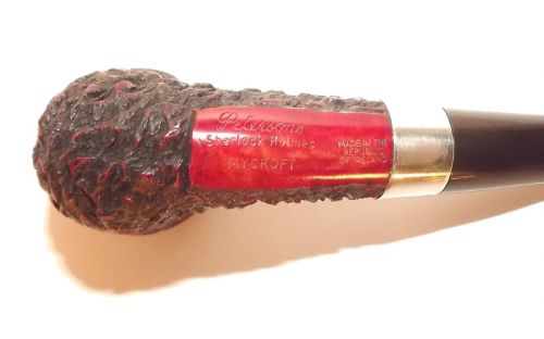 Peterson pipa Sherlock Holmes Mycroft Rustic F-lip  