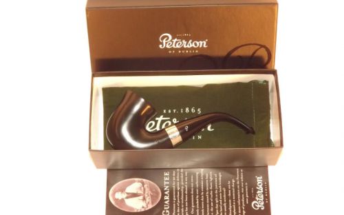 Peterson pipa Sherlock Holmes Original Ebony P-lip Bent Dublin