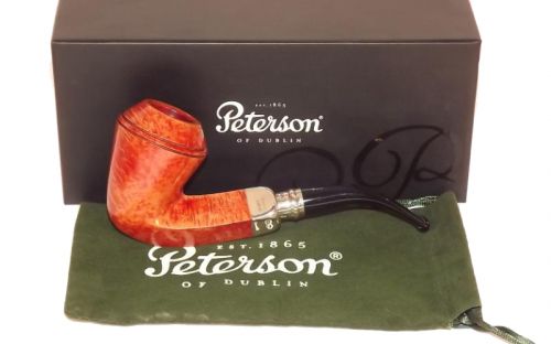 Peterson pipa Spigot Silver XL26 Natural Bent Bulldog