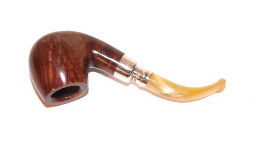 Peterson pipa Spigot Silver 68 Flame Grain F-lip