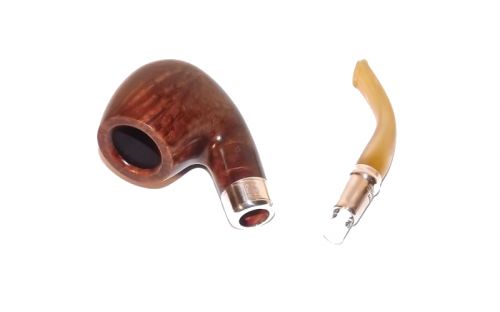 Peterson pipa Spigot Silver 68 Flame Grain F-lip