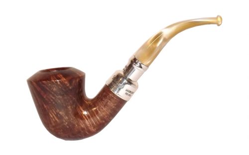 Peterson pipa Spigot Silver B10 Flame Grain F-lip