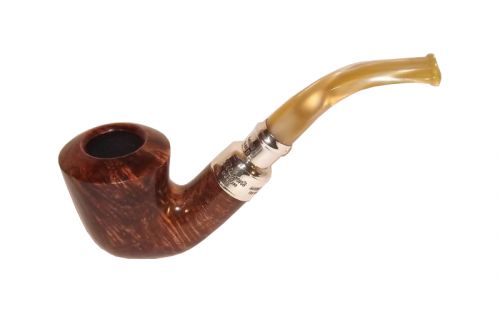 Peterson pipa Spigot Silver B10 Flame Grain F-lip