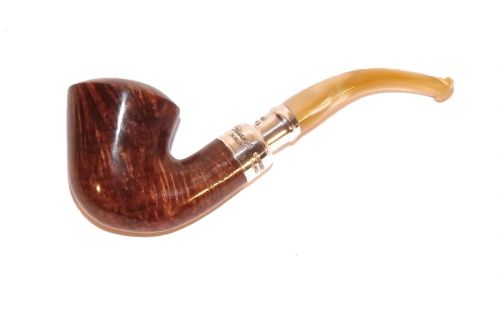 Peterson pipa Spigot Silver B10 Flame Grain F-lip