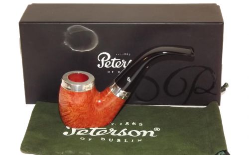 Peterson pipa Silver Cap 304 Natural F-lip 