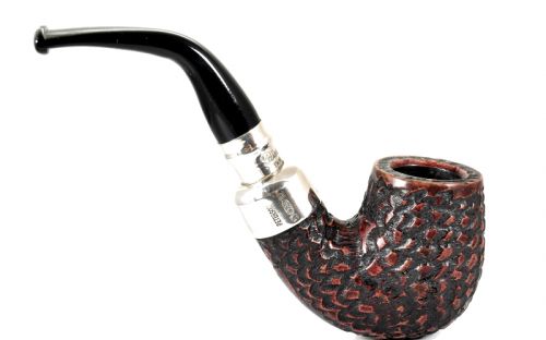 Peterson pipa Spigot Silver X220 Rustic F-lip