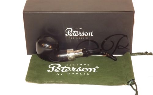 Peterson pipa Spigot Silver 999 Ebony F-lip