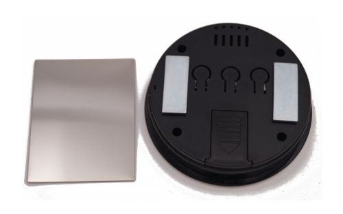 Szivar tartó dobozba digitális thermo-hygrométer - páratartalom és hőmérséklet mérő, kerek, Angelo (6cm)