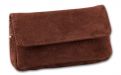 Pipatáska 2 pipának - szarvasbőr (16x9x5,5cm)