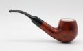 Lorenzo pipa 312 Meershaum Brown Polish Bent Apple