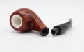 Lorenzo pipa 312 Meershaum Brown Polish Bent Apple