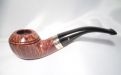 Peterson pipa Flame Grain 999 P-lip Bent Rhodesian