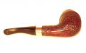 Peterson pipa Sherlock Holmes Deerstalker P-lip Rustic Bent Rhodesian