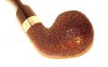 Peterson pipa Sherlock Holmes Lestrade Rustic P-lip Bent Apple