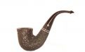 Peterson pipa Killarney 05 Black Rustic P-lip Bent Dublin