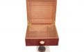 Humidor 50 szál szivar részére, cédrusfa szivar doboz, párásítóval, hygrométerrel - barna, Angelo