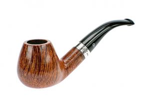 Peterson pipa Flame Grain B11 P-lip Bent Brandy