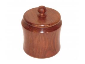 Szezámfa pipadohány tartó - 16cm
