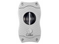 Colibri V-Cut Szivarvágó - carbon/ezüst (23mm)