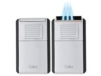 Colibri szivar öngyújtó - szúrólángos, króm "férfias" (158g !)