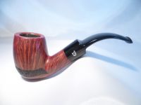 Bjarne pipa Red Black Rustic Bent