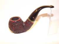 Peterson pipa Emerald XL02 Rustic P-lip Bent Apple