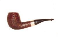 Peterson pipa Sherlock Holmes Deerstalker P-lip Rustic Bent Rhodesian