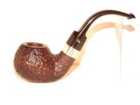 Peterson pipa Sherlock Holmes Lestrade Rustic P-lip Bent Apple