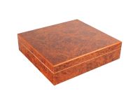 Humidor 20 szál szivar részére - spanyol cédrusfa szivar tároló doboz, párásítóval - bruyere-mintás